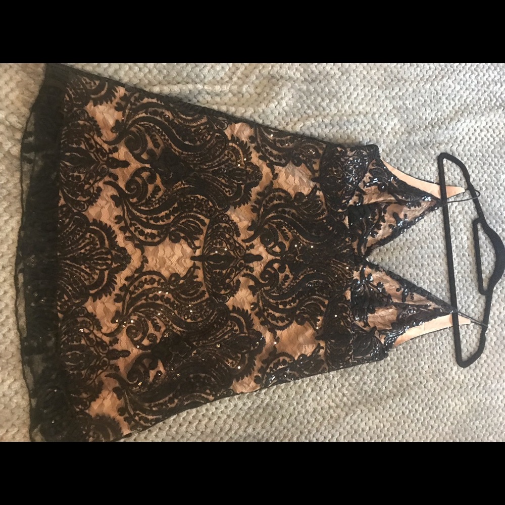 Lace sequin dress